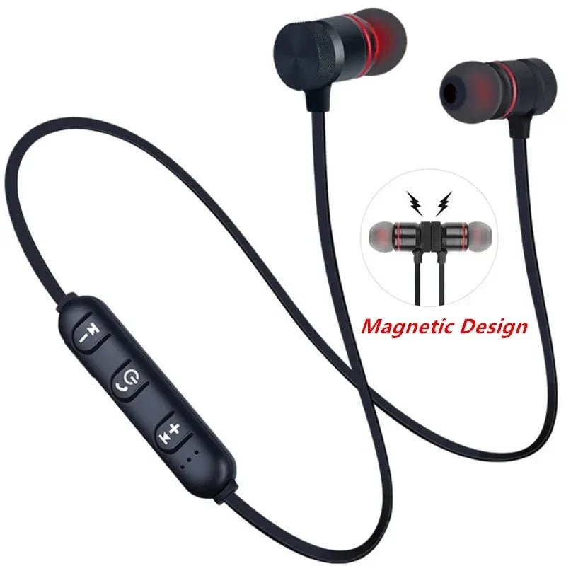 1/2/3/4pcs Bluetooth Earphone Sports Neckband Magnetic Wireless