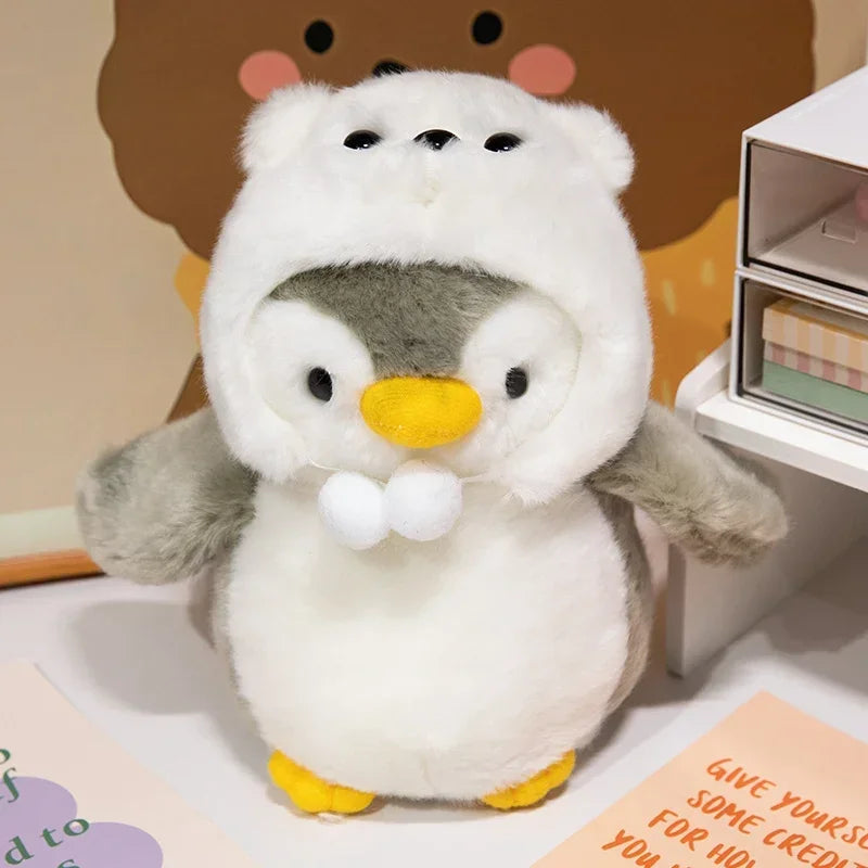 Peluche de pingüino con parka