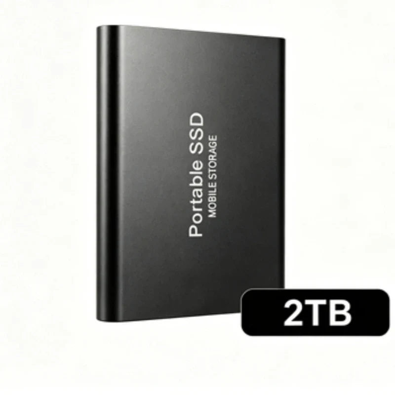 Portable External SSD, 1TB-16TB Large Capacity USB3.1 High Speed Solid State Drive, Lightweight Storage for Laptop, Desktop, Mac