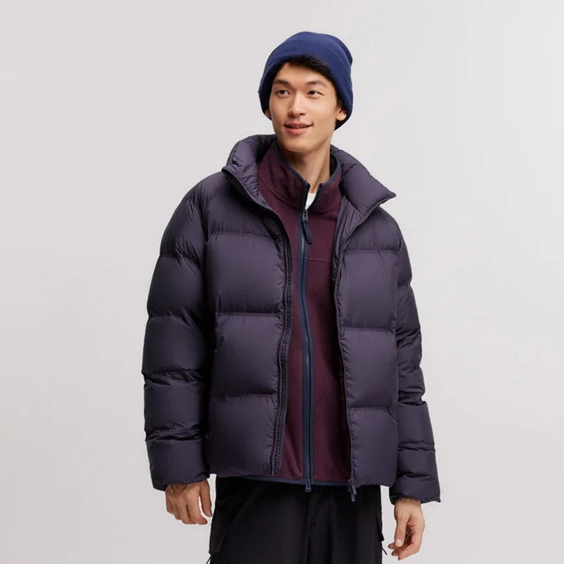 Semir Down Jacket Men Women 2026 Winter New Light Short Coat Three-Proof Thermal Puffer Coat Couple Top Trendy Down Jacket