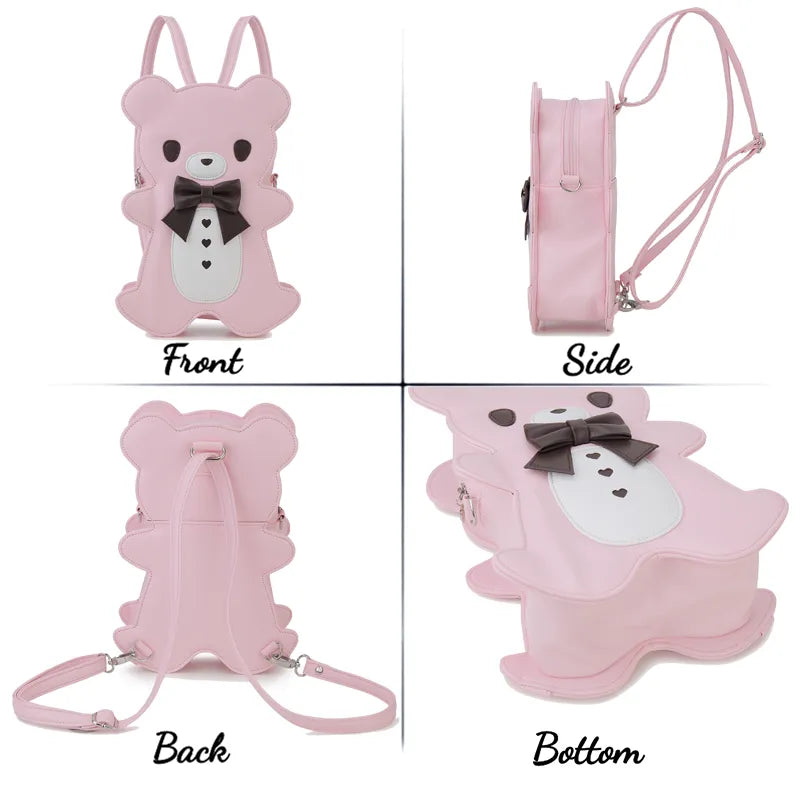 Mochila de oso con pajarita