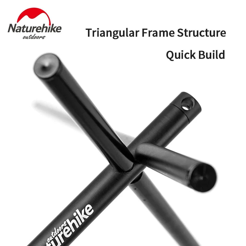 Naturehike-Aluminum Alloy Hanging Rack, Outdoor Camping Tableware, Triangle Shelf Hanger, Outdoor Camping