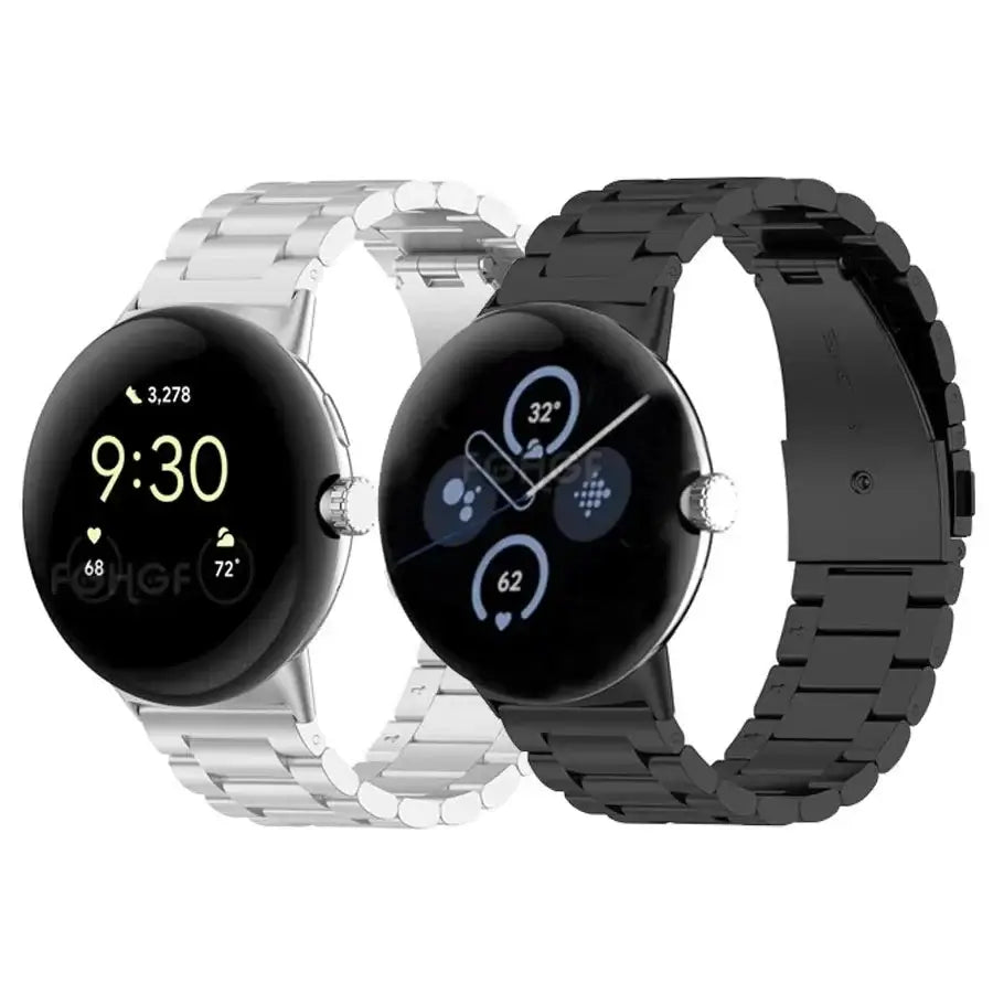 Google Pixel Watch 5, 4 & 3 41mm Stainless Steel Link Band