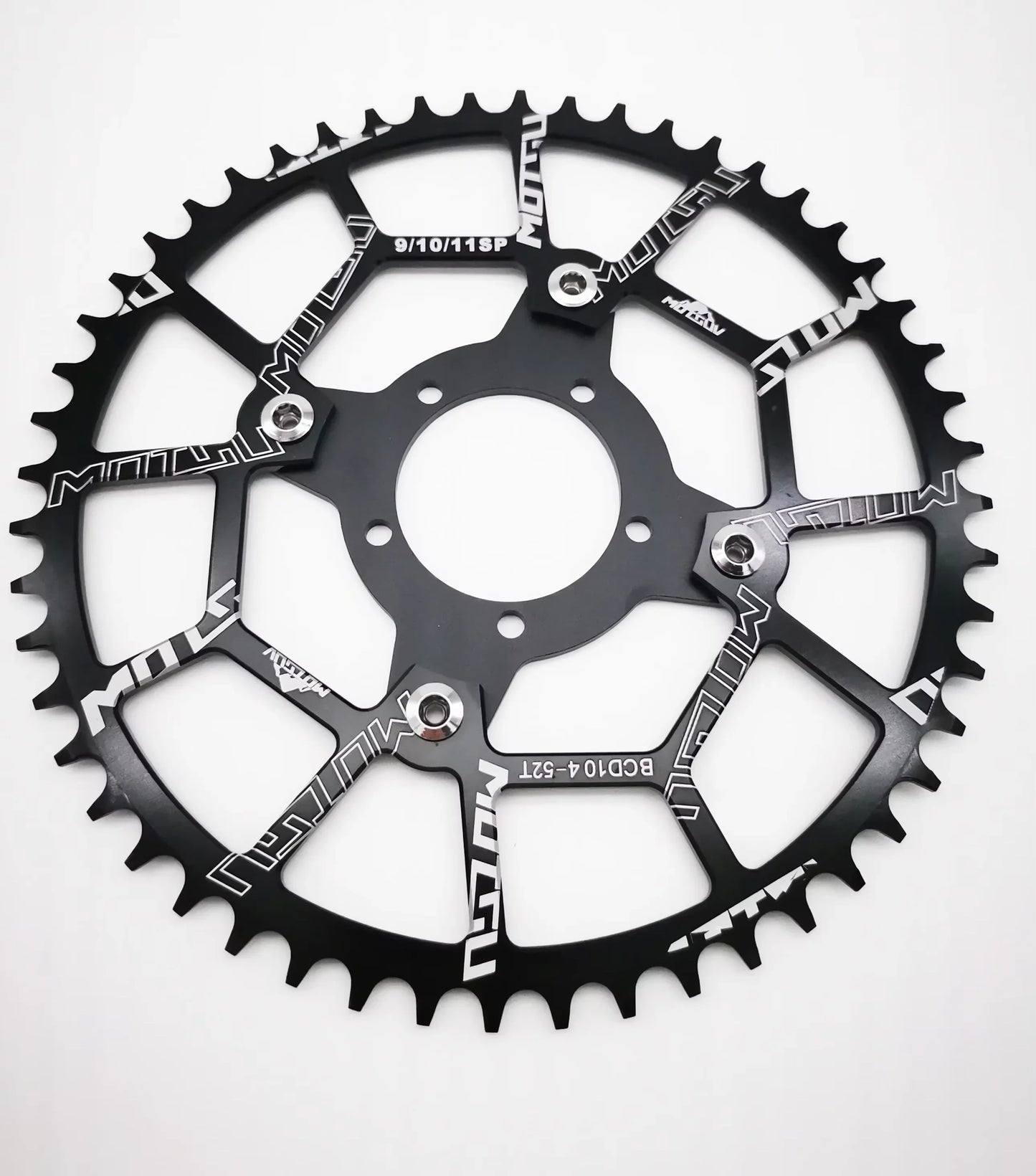 ALLTOO Bike Part Bicycle Crankset Bafang 104BCD Motor Aluminum Alloy Chainring Mid Drive Adapter For Electric E-bike 32T-52T