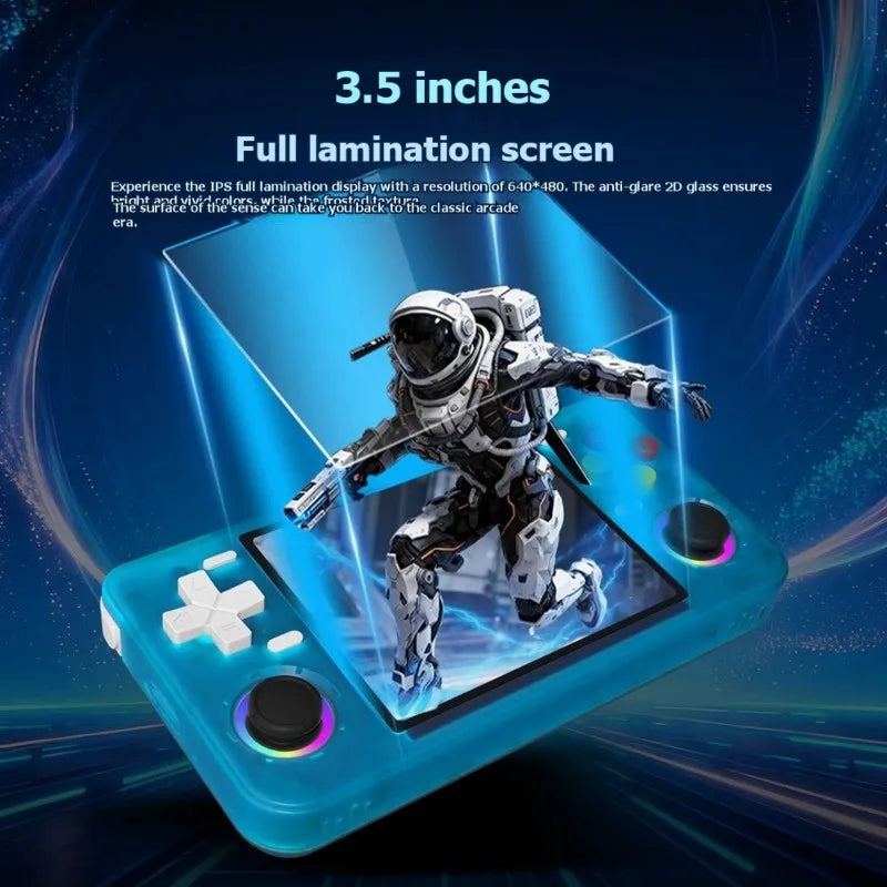ABUO-RF35H Handheld Video Game Console 3.5 Inch IPS Screen 22000+ Games Wifi Retro Game Console Supports 30+ Emulators