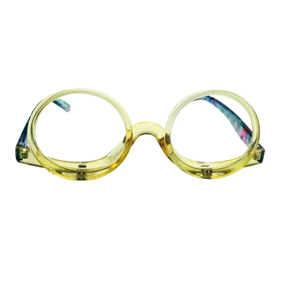 1PC Magnifying Glasses Rotating Makeup Reading Glasses Elder Folding Eyeglasses Cosmetic General +1.0+1.5+2.0+2.5+3.0+3.5+4.0