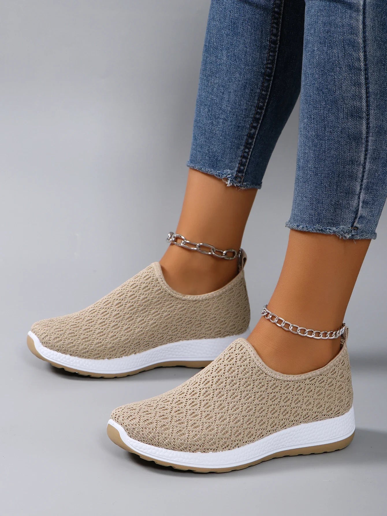 Women's summer breathable mesh flat shoes，women's shoes，casual sneakers shoes, clearance free shipping