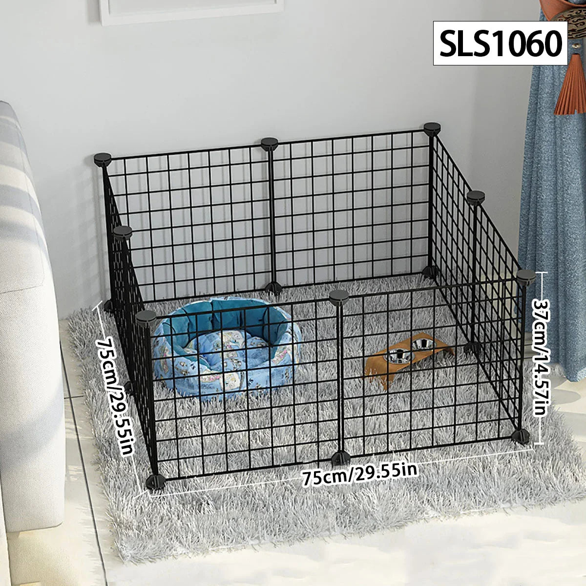 Dog cage Wire mesh fence indoor teddy animal escape barrier