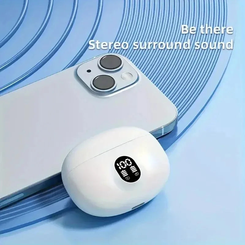 Wireless Headsets Bluetooth Earphone Wireless Earbuds LED Power Display Sport Headphone with Mic for Smart Phone