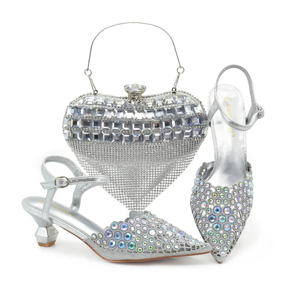 Conjuntos de Zapatos y Bolsos Italianos HDS1-3