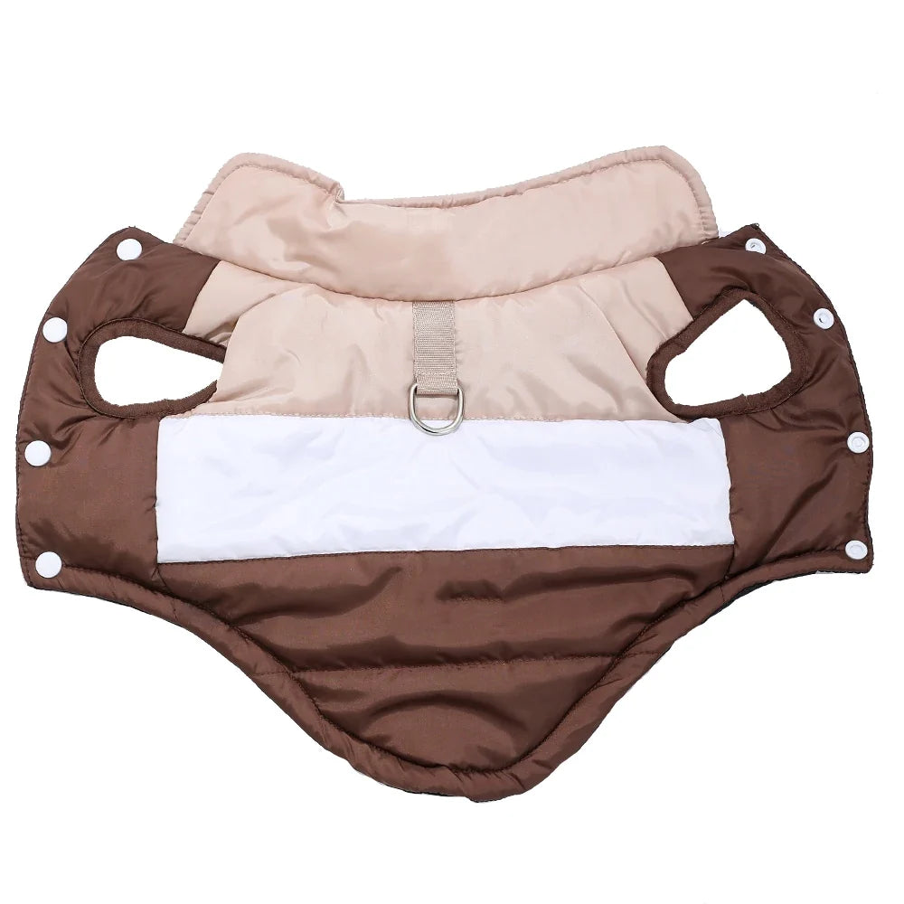 Dog Clothes For Autumn Winter Warm Pets Jacket With D-ring Outdoor Waterproof Puppy Vest Coat For Small Medium Dogs Yorkshire