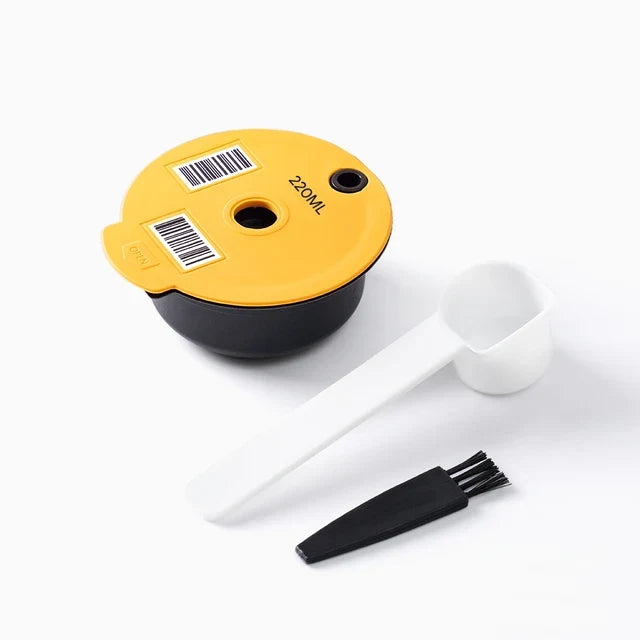 60/180200/220ML Reusable Coffee Capsule Pods for BOSCH-s Machine Tassimo Refillable Filter Pod Silicone Lid Replacement