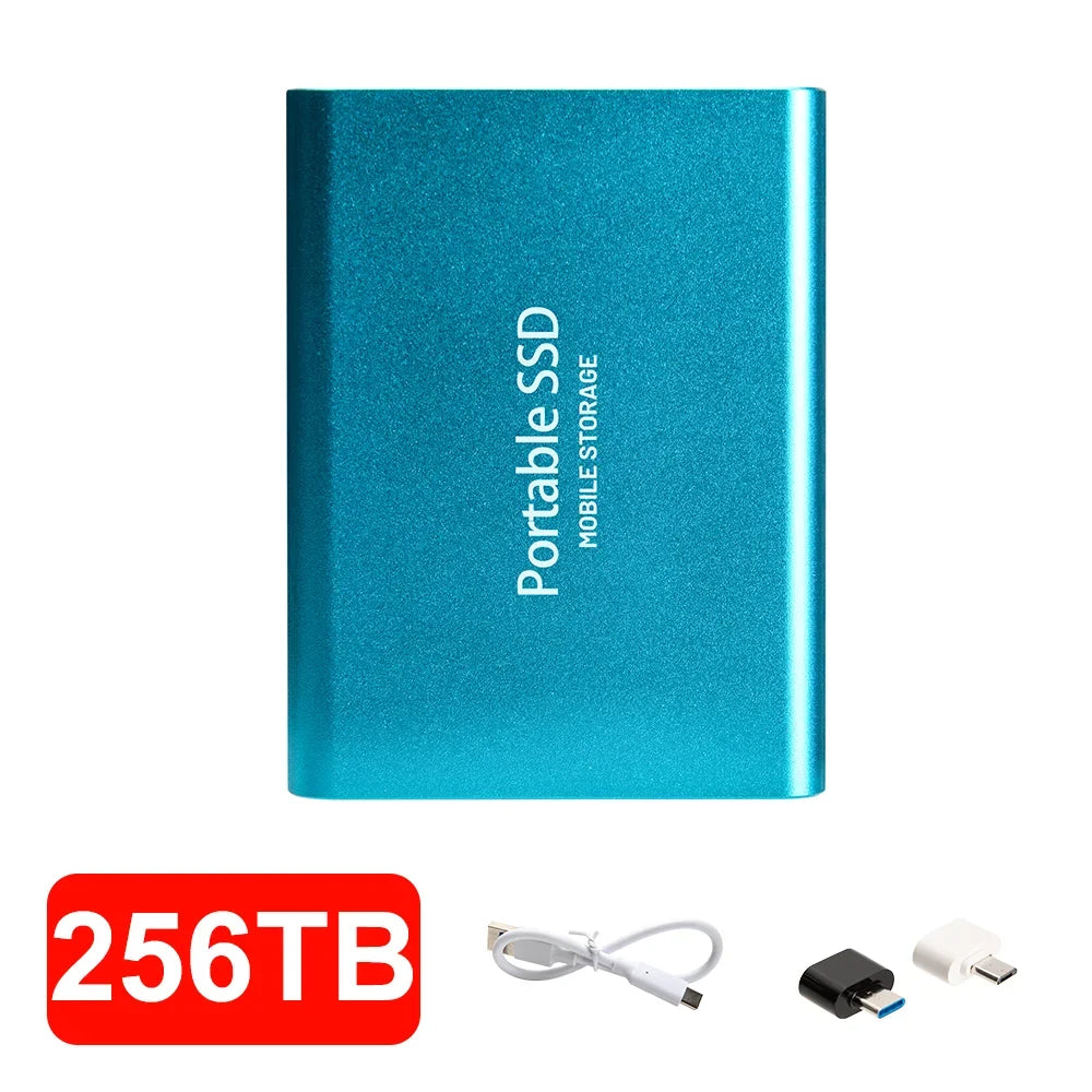 4TB Mini External Solid State Drive Portable SSD 8TB Hard Drive Small Size Quick Read Write Travel Backup Storage