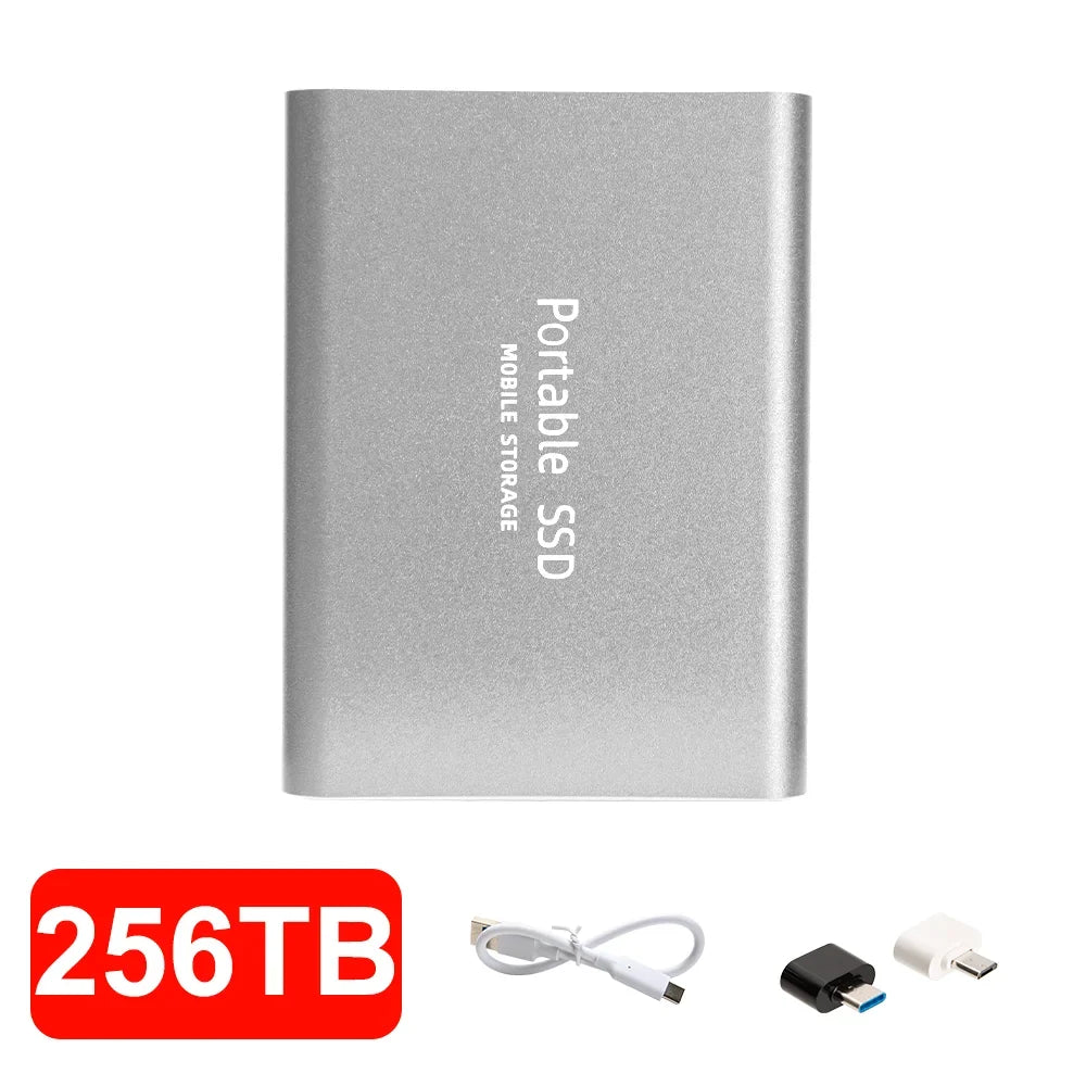 4TB Mini External Solid State Drive Portable SSD 8TB Hard Drive Small Size Quick Read Write Travel Backup Storage
