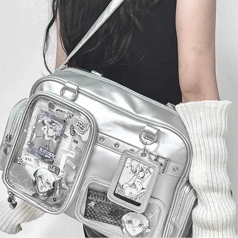 Bolso Bandolera Pastel con Ventana Transparente