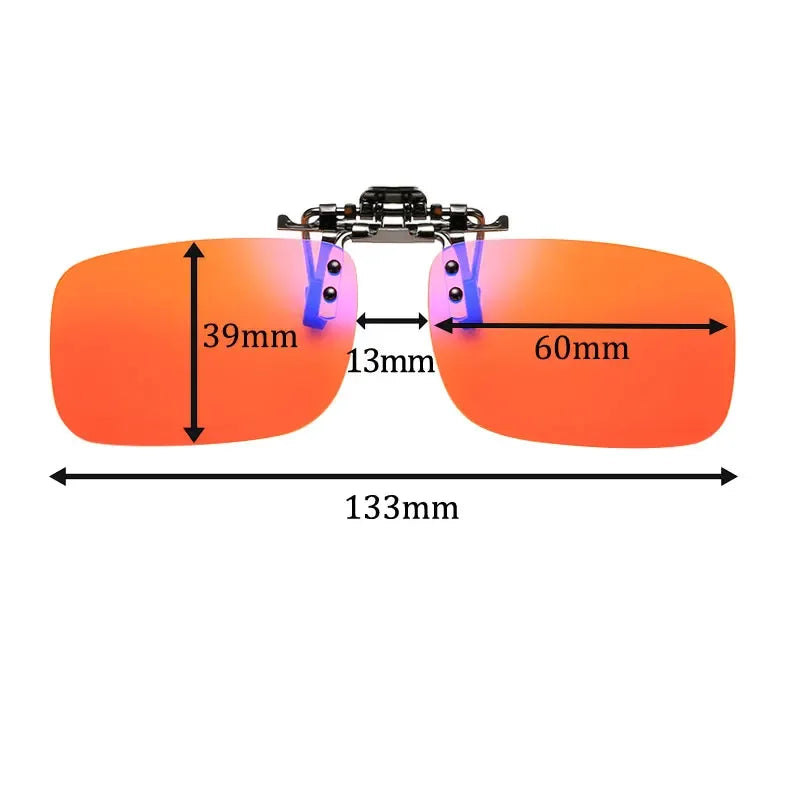 SHINU Orange Lenses Clip On Blue Light Blocking Glasses Can By Dyed Color With Perscription Lenses Myopia Glasses Men Or Women