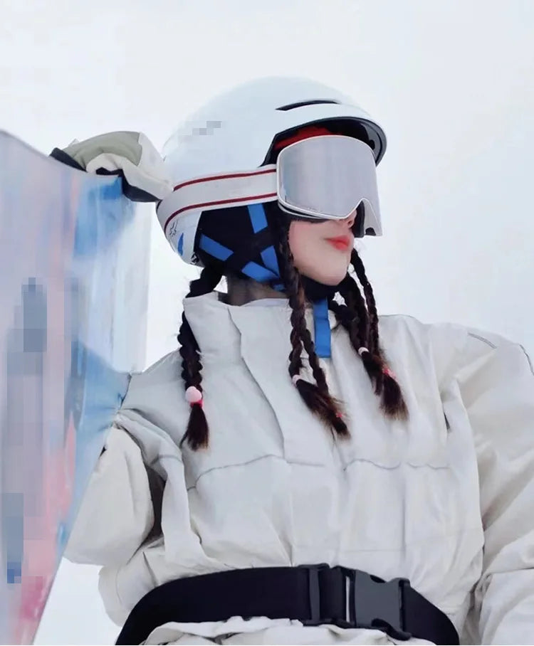 Gafas de esquí y snowboard para mujer y hombre, máscara de esquí con protección UV 400, antiniebla doble cilíndrica para nieve