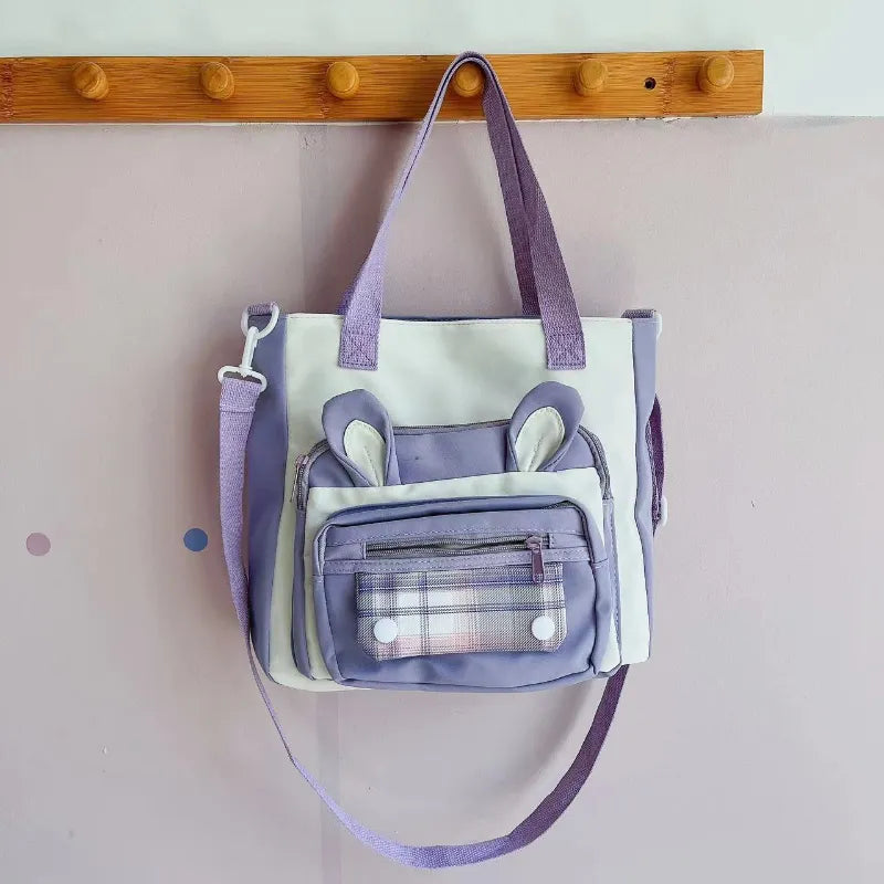Bolso de hombro con orejas de conejo