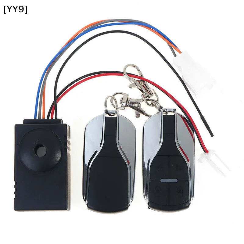 36-72V E-Bike Anti-Theft Alarm System, Wireless Remote Control Smart Security Lock for Electric Bicycle Scooter[][YY][YY9]