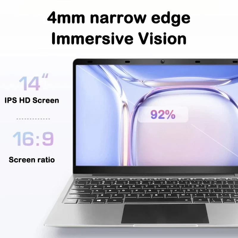 2026 14.1" Portable Laptop Computer Intel Core I9 10980HK Windows 11 Pro 16GB 32GB DDR4 1TB SSD Notebook PC Gaming Laptops