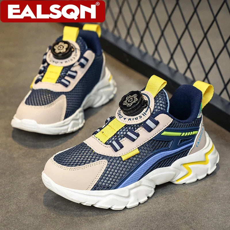 Children's Sports Shoes for Boys Fashion Mesh Breathable Casual Sports Shoes Summer Lightweight Student Running Sneakers