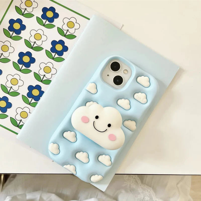 Funda de iPhone Nube Kawaii