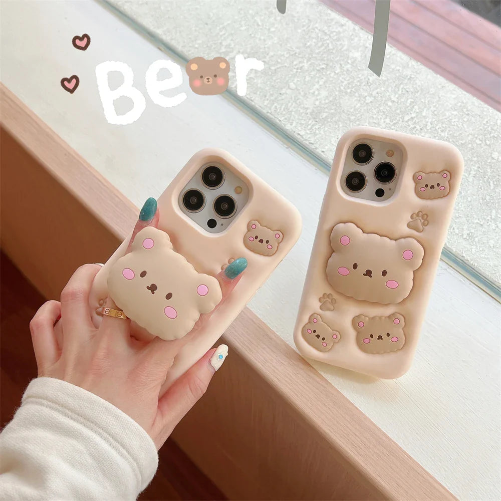 Funda de iPhone de oso linda