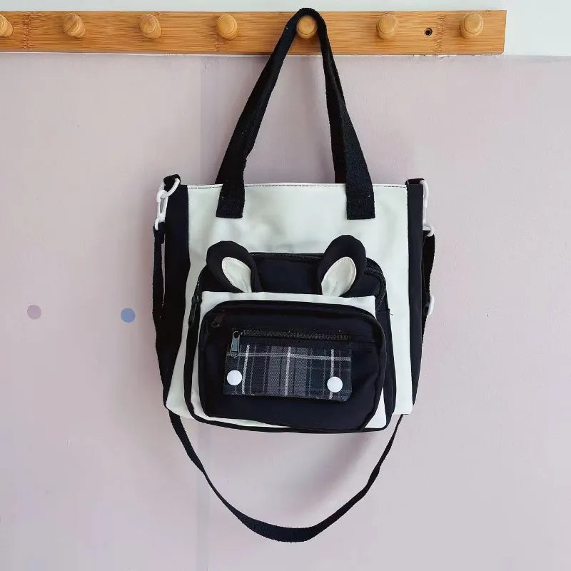 Bolso de hombro con orejas de conejo