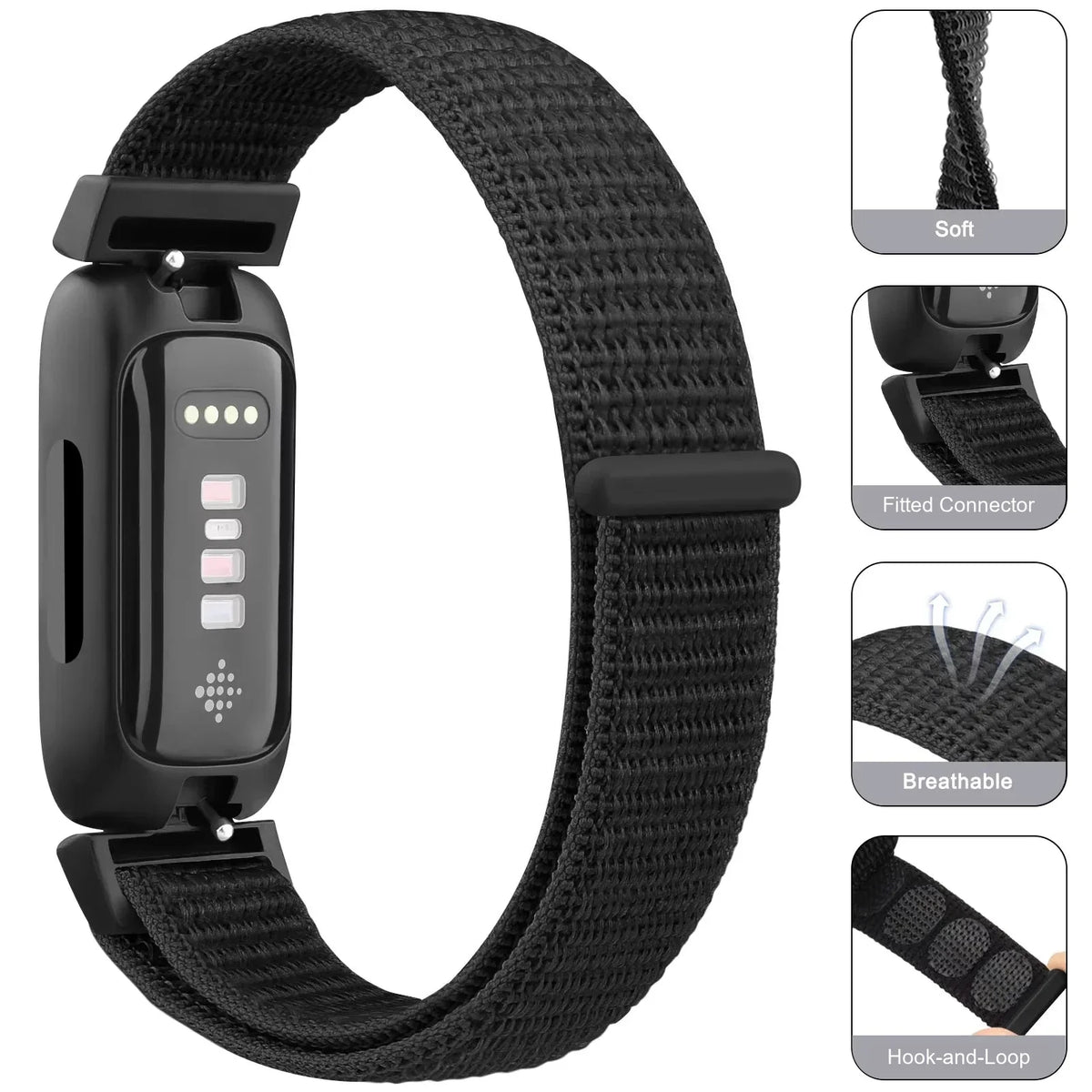 Fitbit Inspire 3, Inspire 2 & Ace 3 Nylon Sport Loop Band