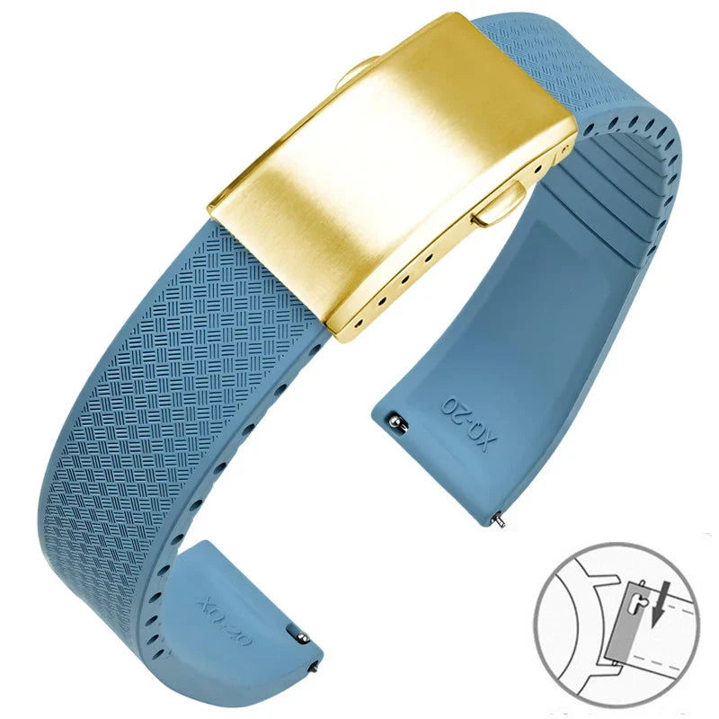 Polar Vantage, Grit X & Ignite FKM Rubber Band with Folding Clasp