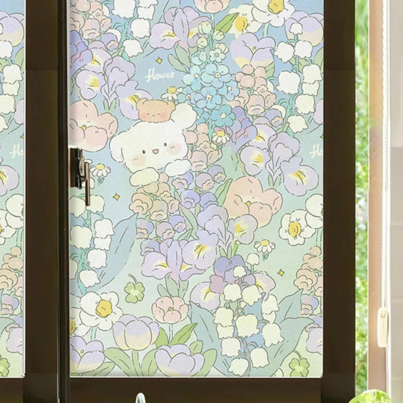 Pegatinas Kawaii para la privacidad de las ventanas