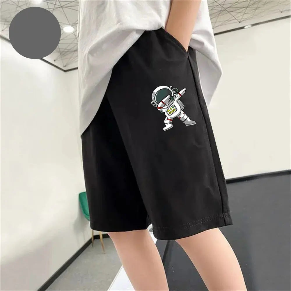 Boys' Athletic Shorts Astronaut Design