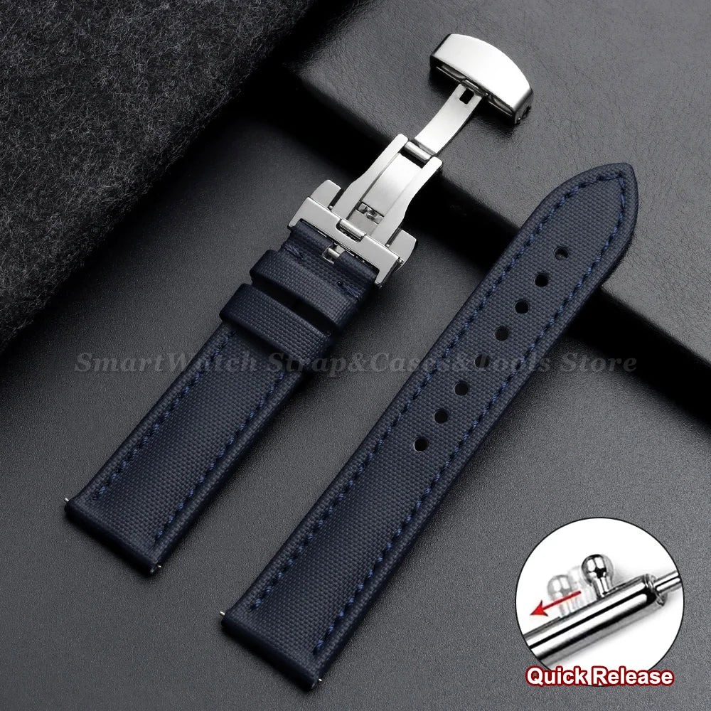 Polar Vantage, Grit X & Ignite Sailcloth Band with Butterfly Clasp