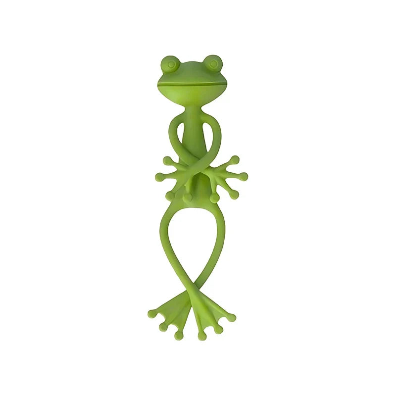 1/3/5pcs Green Frog Shaped Plant Clips DIY Flowers Vines Stem Holder