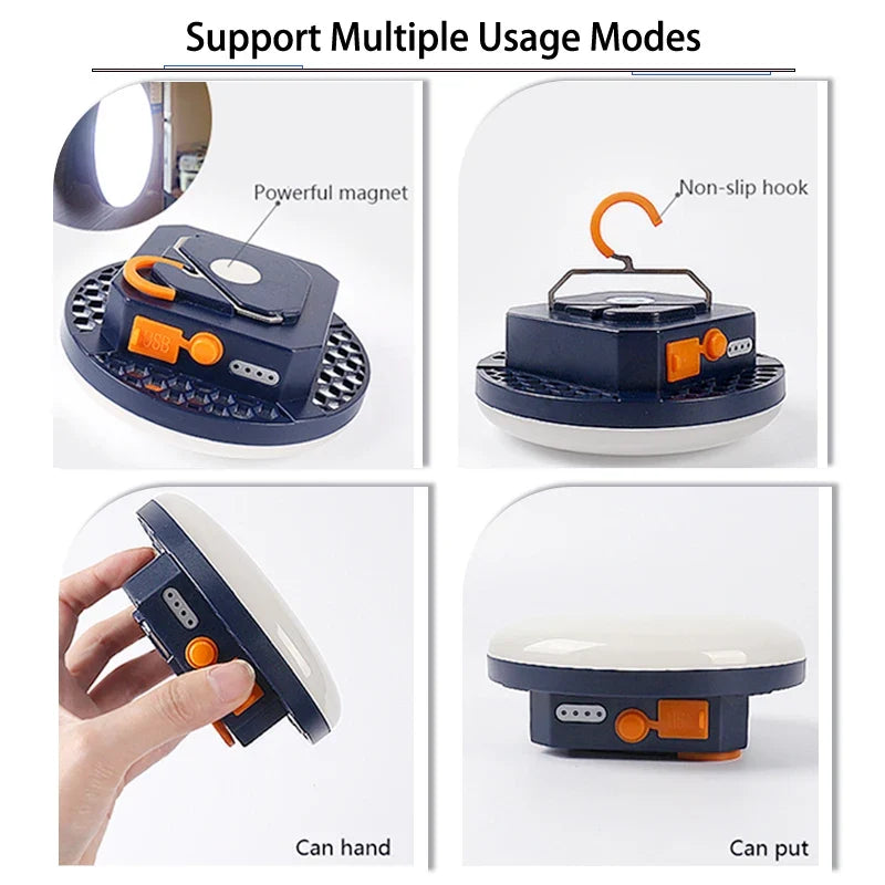 MOSLIGHTING Tent Light Rechargeable Lantern Portable Emergency Night Market Light Outdoor Camping Bulb Lamp Flashlight Home LED