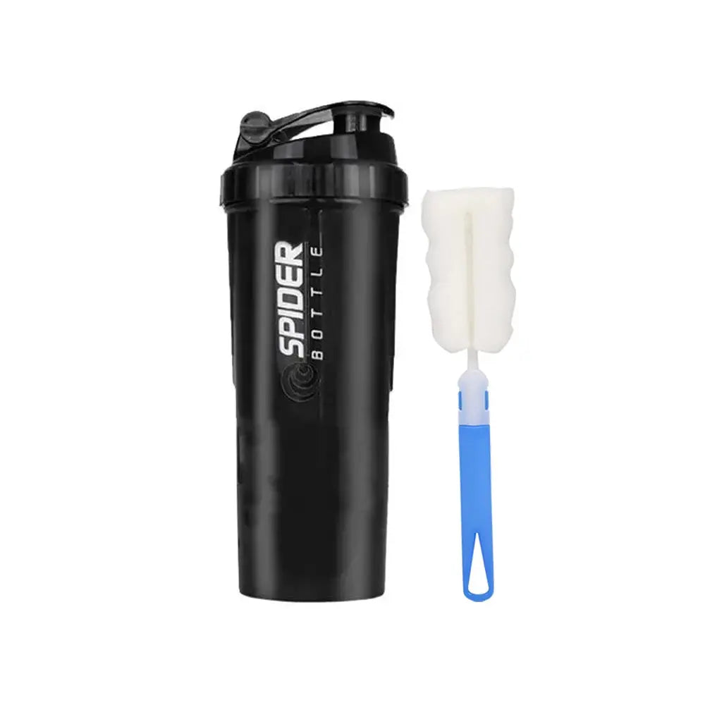 Portable Exercise Shaker with Mixing Compartments