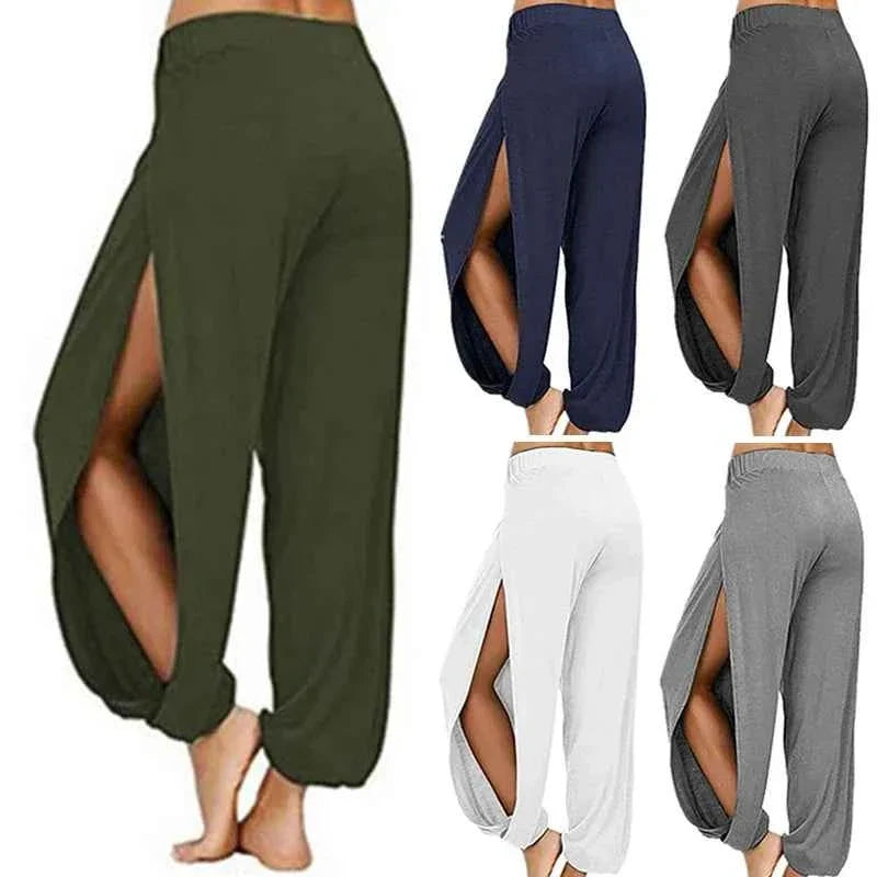 Women’s Split-Leg Wide Harem Yoga Pants
