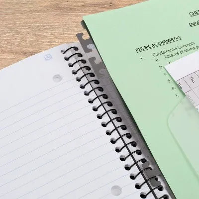 1 Subject College Ruled Advance Spiral Notebook with Pocket Dividers