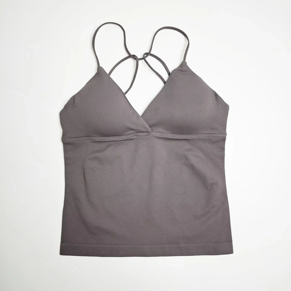 NCLAGEN Gym Yoga Tops Women Vision Twist Front Longline Top Quick Dry Thin Strap Workout Vest Push-up Pilates Fitness Tank
