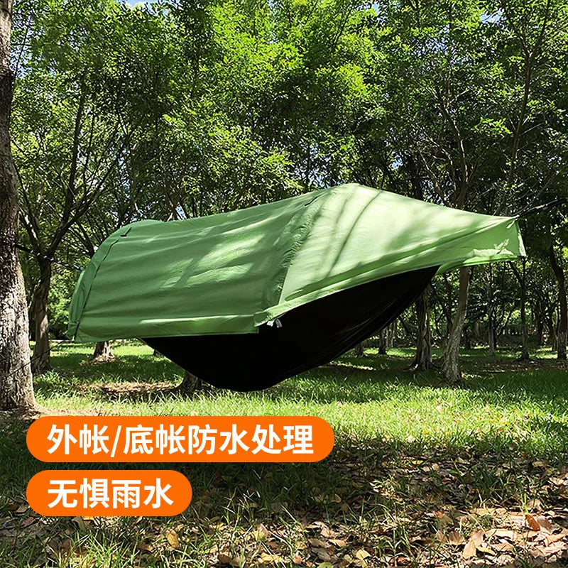 Hammock, tree tent, waterproof and mosquito-proof, hiking and camping single hammock, mosquito net hammock for outdoor camping