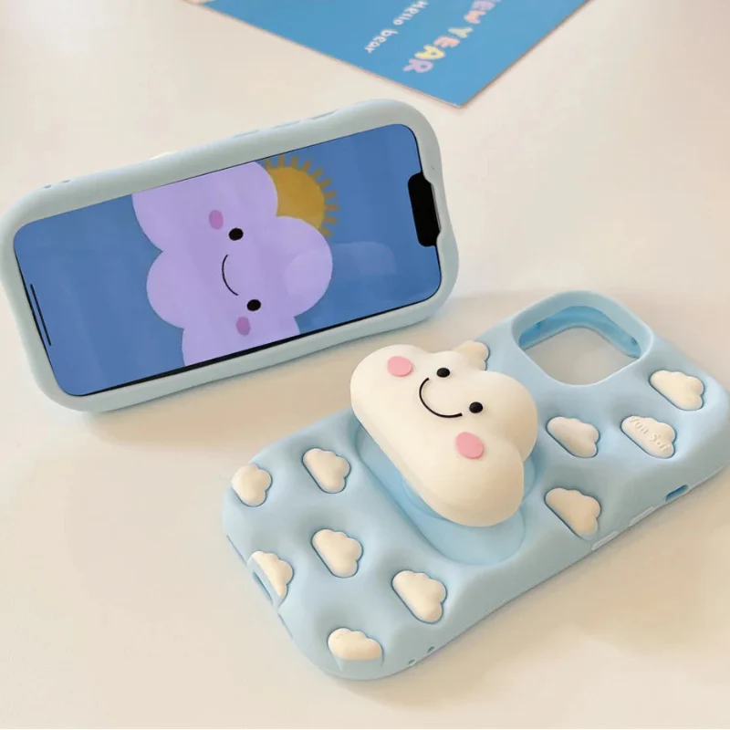 Funda de iPhone Nube Kawaii