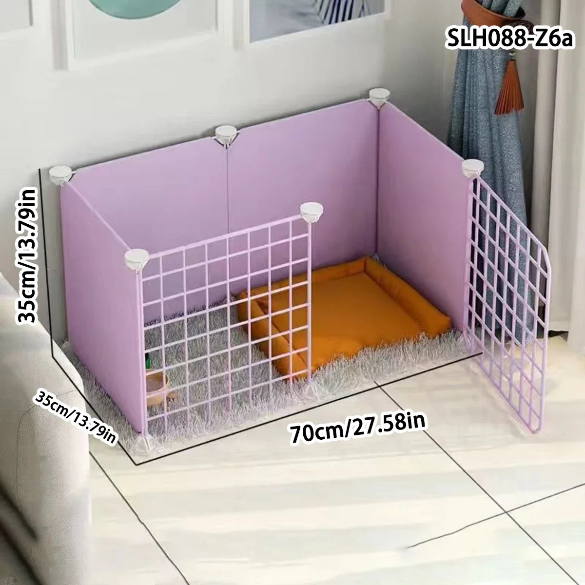 Dog Pet Fence Indoor Isolation Gate Dog Cage Small Dog Iron Guardrail Freely Combinable Cat and Dog Pet Fence