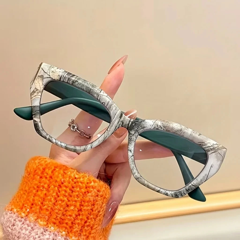 Women's Retro Cat Eye Reading Glasses with Anti Blue Light, Daily Casual and Fashionable Matching