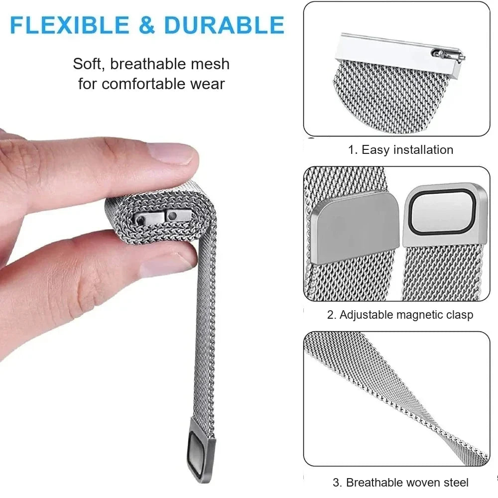 Garmin 20/22mm Quick Release Magnetic Milanese Band