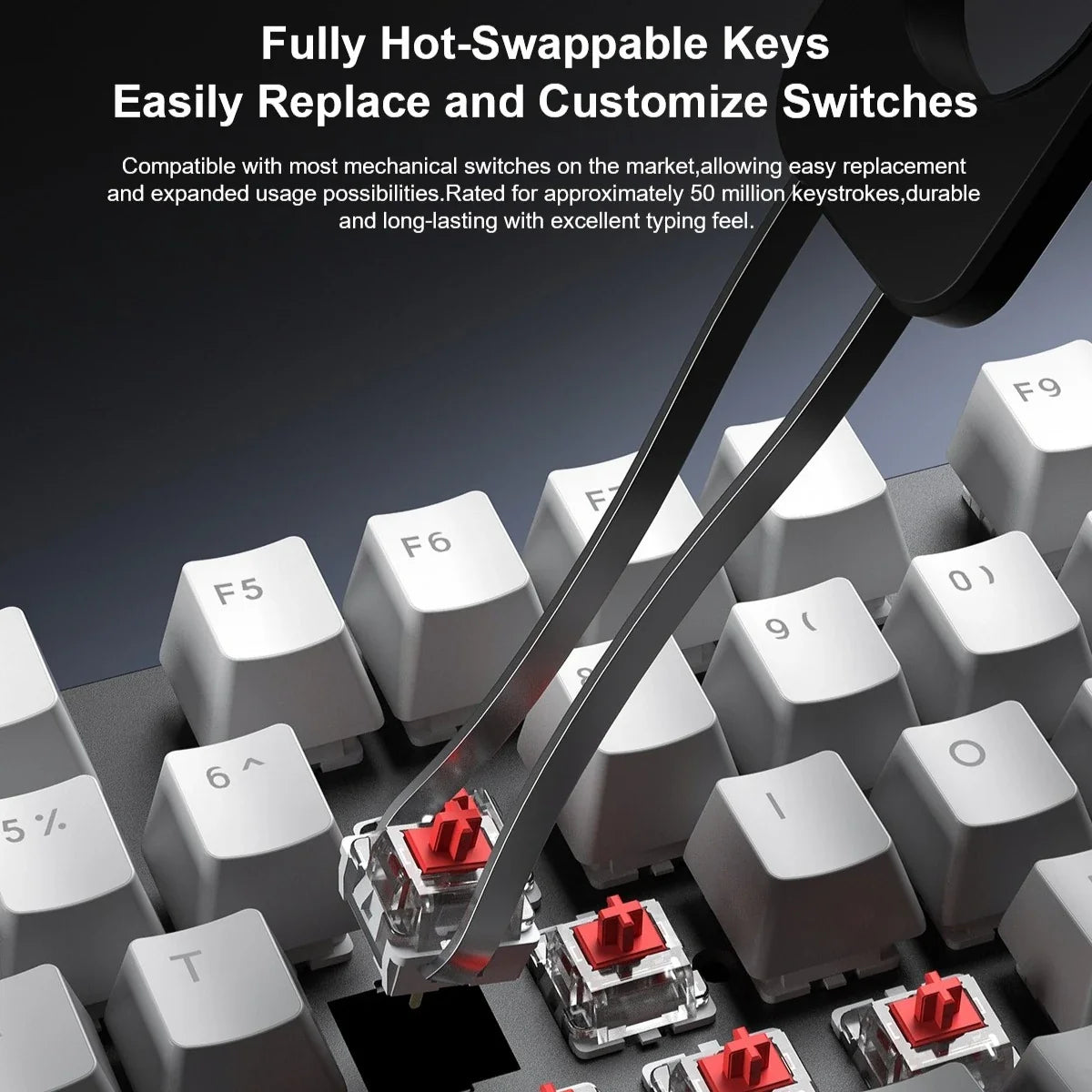 AULA F2088Air Tri-mode Mechanical Keyboard and Mouse Combo Wireless Bluetooth 2.4G Wired RGB Backlit Hot-Swappable Gaming Keyboa