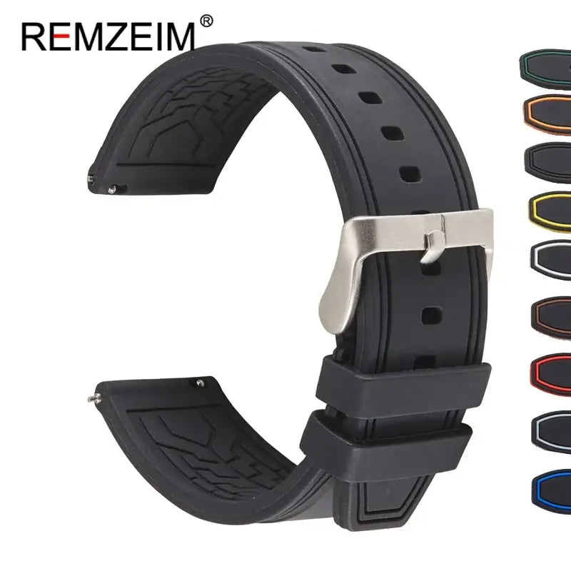 Ticwatch Silicone Strap - Comfortable, Waterproof, Stylish
