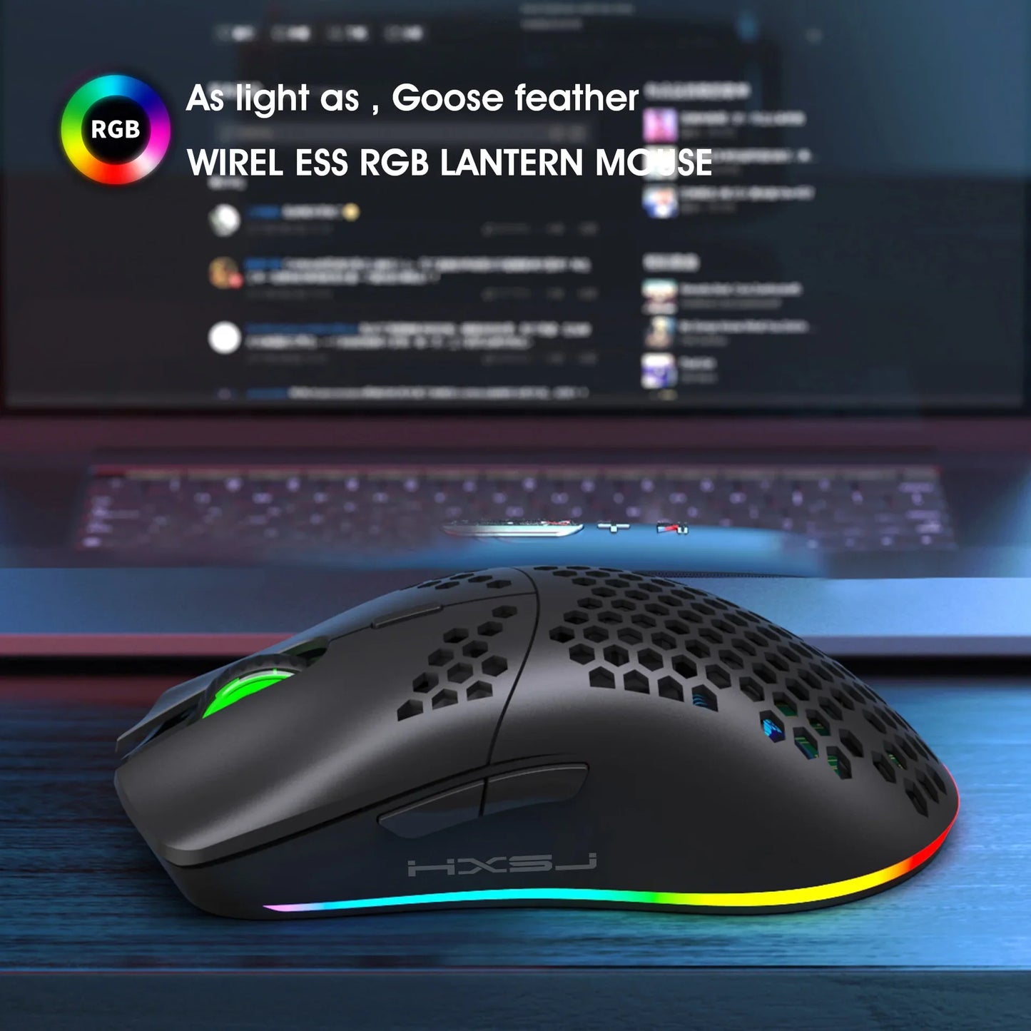 Wireless Bluetooth Keyboard and Mouse Combo, 60% Compact Design, 2.4GHz, White Gamer Set for PC