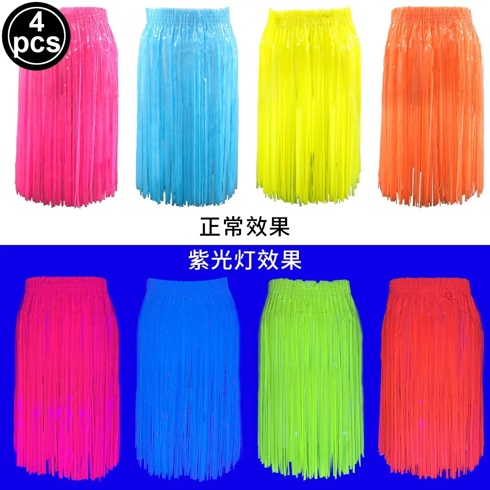 6 12 24 30 Pcs Neon Party Supplies Neon Formal Hats Glow In The UV Light Party Fluorescent Hat UV Light Party Decorations Adults
