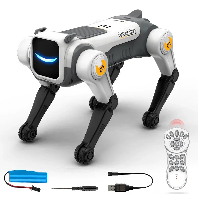 RC Mechanical Dog Intelligent AI RC Robot Dog Voice Command Programmable Singing Dancing Electronic Stunt Bionic Smart Robot Dog