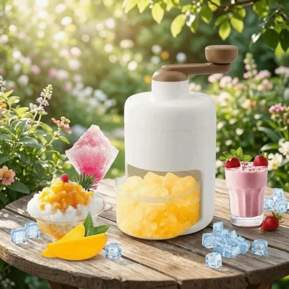 Ice Breaker Portable Hand-operated Ice Shaver Small Multifunction Shaved Ice Machine DIY Hand Operated Snow Cone Machine Home